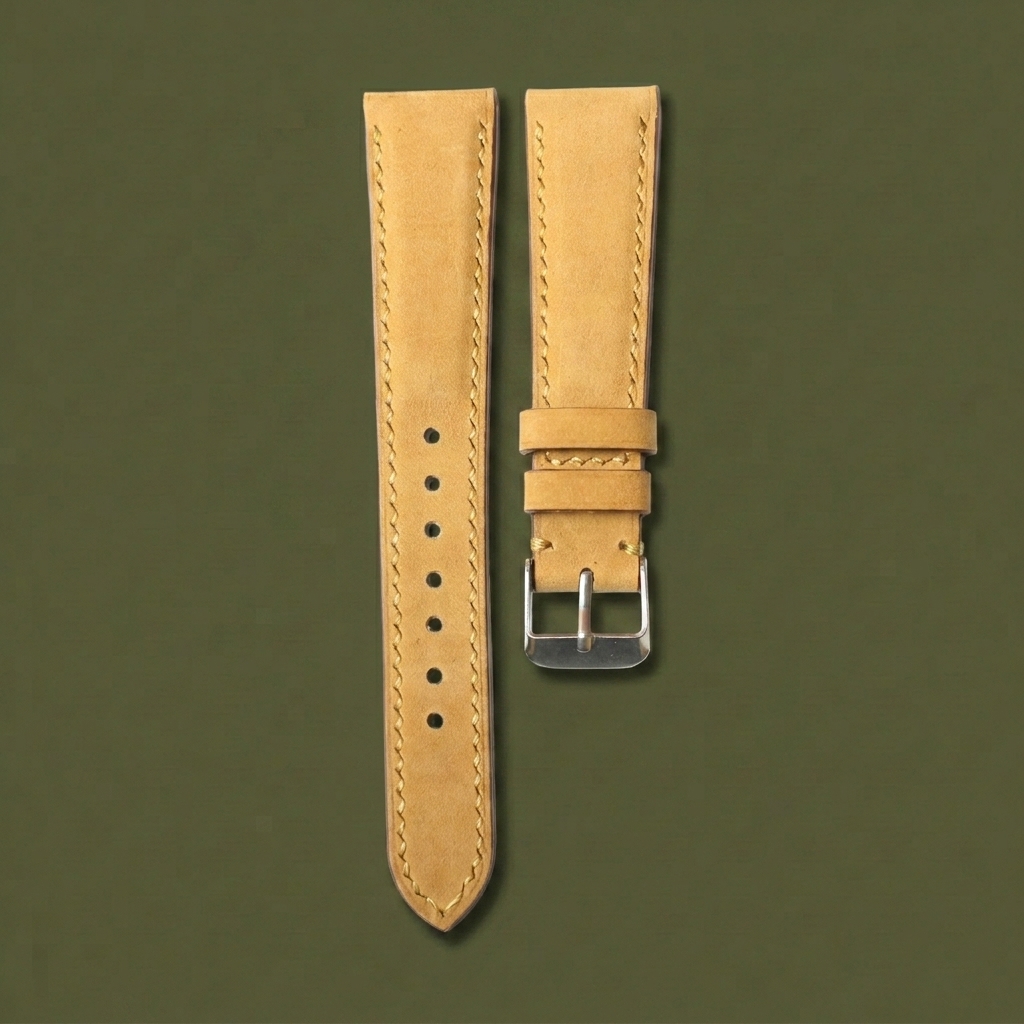 Vintage Tan Crazyhorse Leather Watch Strap